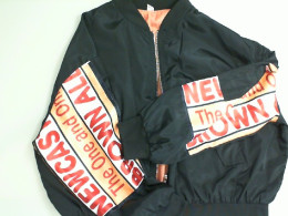 Black zip up jacket with embroidery Black zip up jacket with embroidery