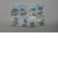 Set of 8 Small silver metal model parts Set of 8 Small silver metal model parts