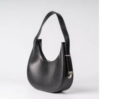 Women's black bag, leather