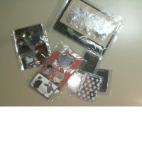 Set of 4 acrylic stands + 4 acrylic photo frames