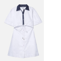 Short shirt dress with cutouts