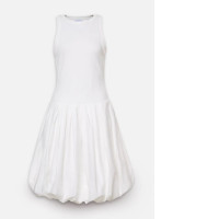 Pleated Bubble Mini Dress