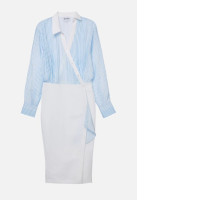 Striped knee-length shirt dress Striped knee-length shirt dress