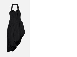 Asymmetrical halter neck dress