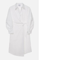 Shirt dress with folded detail Shirt dress with folded detail