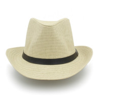 PANFU Summer Beach Sun Hat Men's Straw Cowboy Hat