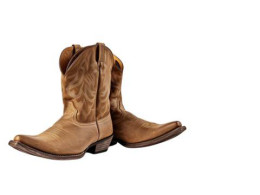 Classic cowboy boots with pointed toes