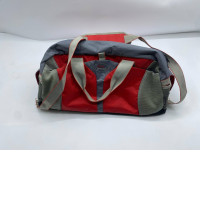 Red and grey travel bag 