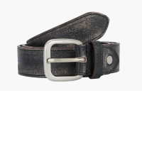 RING TWO TONE LEATHER BELT colour coffee RING TWO TONE LEATHER BELT colour coffee