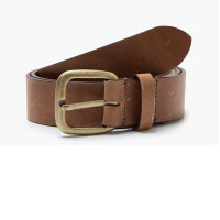 VINTAGE LEATHER BELT_camel