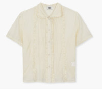 Light beige women's shortsleeved shirt	