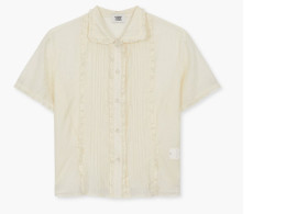 Light beige women's shortsleeved shirt	