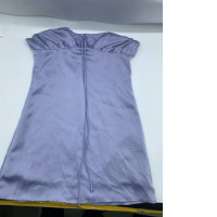 Satin dress, tie shoulder, back zipper, blue Satin dress, tie shoulder, back zipper, blue