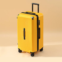USED yellow suitcase