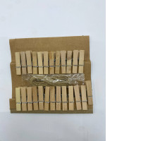 Set of wooden clothespins Set of wooden clothespins