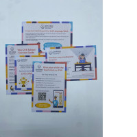 Set of 5 postcard 21K School