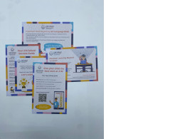 Set of 5 postcard 21K School