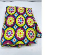 Colourful blanket with flower print
