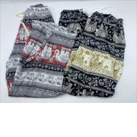 Set of 2 White and black long elephant pants Set of 2 White and black long elephant pants