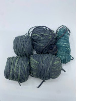 Set of 5 Gray tape yarn for crochet Set of 5 Gray tape yarn for crochet