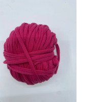 Crochet tape yarn, pink