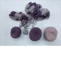 Set of 5 Crocheted yarn 