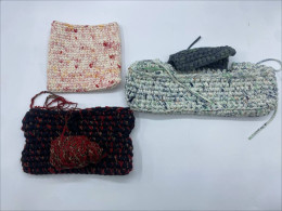 Set of  3 Crochet handbag