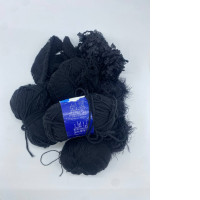 Set of 6 Black yarn