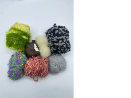 Set of 7 Crocheted yarn