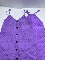 Set of 2 Women's blue pajamas with black pattern 