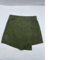 Green mini skirt