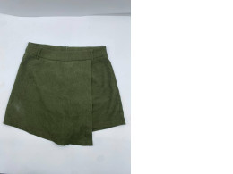 Green mini skirt