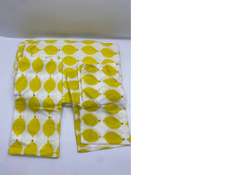 Set of 3 Yellow bed sheet and pillowcase