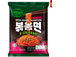 BIBIGO K-Chicken Flavor Stir-Fried Ramyun 122 g.