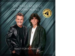 1 set of 2 LP Thomas Anders Sings Modern Talking: Ready For Romance 