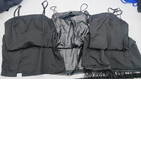 Set of 3 Black strapless dress