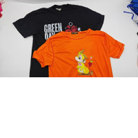 Set of Orange and black round neck t-shirt