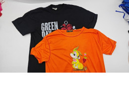 Set of Orange and black round neck t-shirt