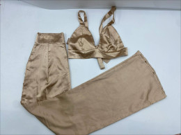 Set of 2 Gold tube top and pants