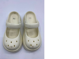 Women's Cute Mary Jane Style Thick Sole White Eva Sandals 