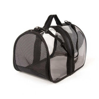 Bacco Milano transparent dog and cat carrier, size 44 cm.