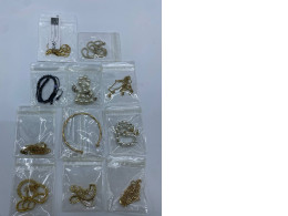 Set of 11 Gold beaded bracelet