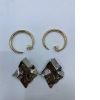 Set of 2 Silver and gold earrings for women Set of 2 Silver and gold earrings for women