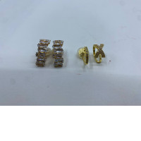 Set of 2 Women's gold beaded earrings Set of 2 Women's gold beaded earrings