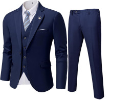 Men's suit, full set: shirt, coat, tie and trousers