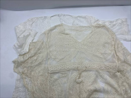 Set of 2 Women's cream and white knitted shirtb 