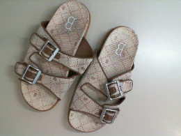 Open brown shoes Open brown shoes