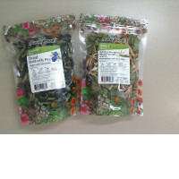 Set of 2 Dried Lemongrass and Butterfly pea Tea Rawfood 