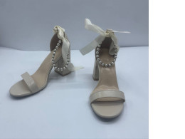 USED beige hilled shoes USED beige hilled shoes
