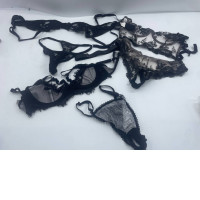 Set of 3 black women's underwear